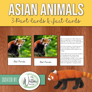 Preview of Unique Animals of Asia - Montessori