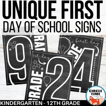 First Day of 12th Grade Sign Printable