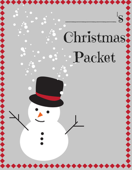 Preview of Unique Christmas Printable Packet for 4th, 5th, 6th grade!