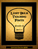 25 Unique Fonts by Lightbulb Teaching (Personal Use) Volume 1