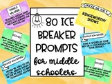 Unique Ice Breakers for Middle Schoolers or Upper Elementary