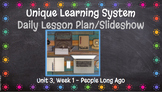 Unique Learning System  Lesson Plan - Unit 3 Week 1