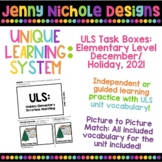 Unique Learning System (ULS) Task Boxes: Elementary Holida
