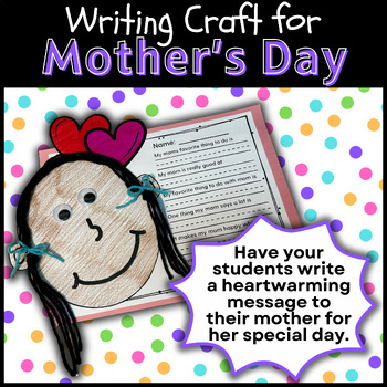 Preview of Unique Mother's Day Writing Craft | Sentence Starter Prompts | Arts & Crafts