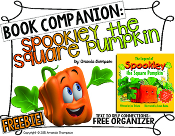 Preview of Spookley the Square Pumpkin Text to Self Connections FREEBIE