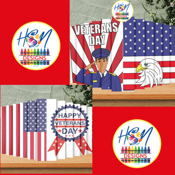 Preview of Unique Veterans Day Activities & Crafts, Agamograph Project & bulletin board