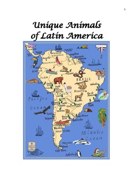 Preview of Unique animals of Latin America