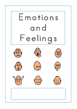 Preview of Unisex Emotions and Feelings Book - Boardmaker Visual Aids for Autism SPED