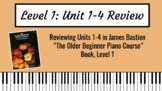 Unit 1-4 Review of "The Older Beginner Piano Course" by Ja