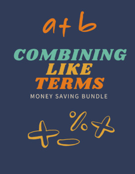 Preview of Unit 1: Algebra Foundations Combing Like Terms | Money Saving Bundle Editable