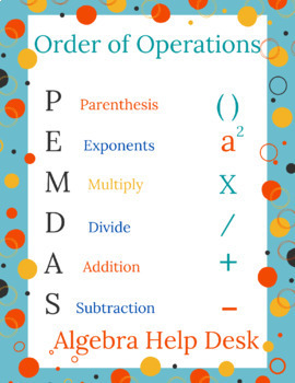 Preview of Unit 1: Algebra Foundations | Emerging PEMDAS (order of operations) | Easy2Edit