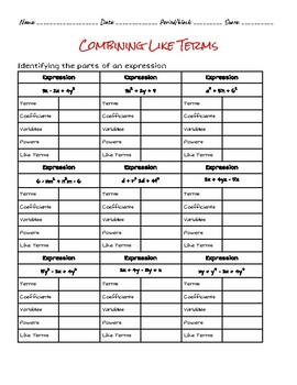 unit 1 algebra basics homework 11 answer key