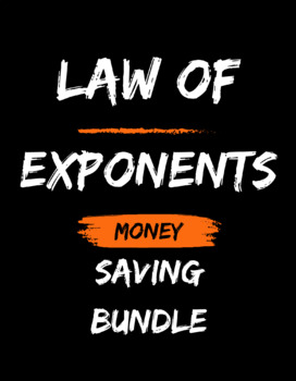 Preview of Unit 1: Algebra Foundations Exponents Introduction | Money Saving Bundle