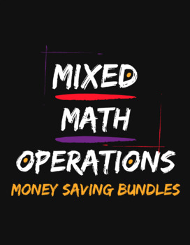 Preview of Unit 1: Algebra Foundations | Mixed Review | Money Saving Bundle Editable