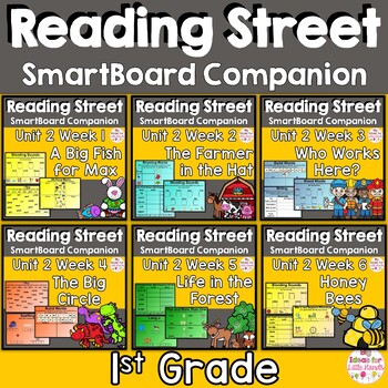 Preview of Unit 2 Bundle Common Core Edition SmartBoard Companion 1st Grade