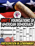 Unit 1 Bundle: Foundations of American Democracy (Particip