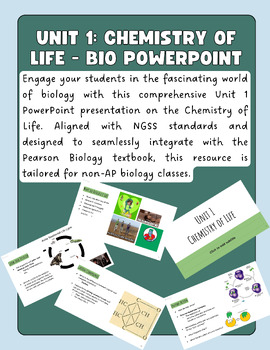 Preview of Unit 1: Chemistry of Life - BIO PowerPoint
