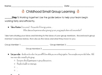 Preview of Unit 1: Childhood - Small Group Learning Checklist (MyPerspectives Gr. 6)