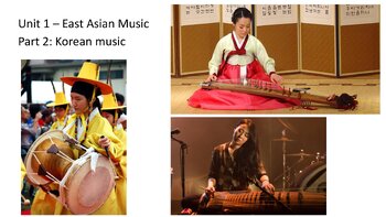 Preview of 1.2 East Asian music - Korea: Doraji - powerpoint