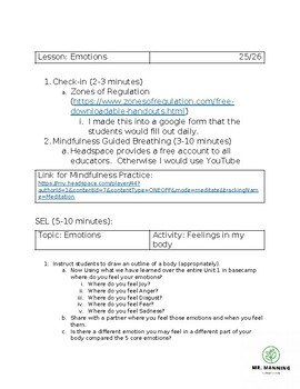 Preview of Unit 1: Emotions & Emotional Language Lesson 25