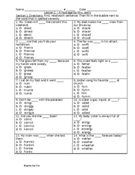 unit 1 fifth grade journeys multiple choice spelling tests by ignite