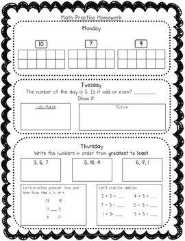 Unit 1 First Grade Homework Packet- McGraw Hill's Reading Wonders