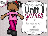 Unit 1 Games for Reading Wonders Grade 1