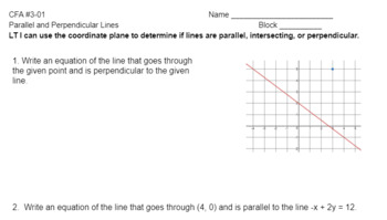 Preview of Unit 1 Geometry- Learning Target Quizzes and Test (10th Grade) 