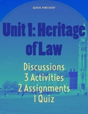 Unit 1: Heritage of Law in Canada (CLU3M: Understanding Ca