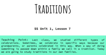 Preview of Unit 1, LESSON 7 - Grade 1 Passport to Social Studies, EDITABLE Slideshow