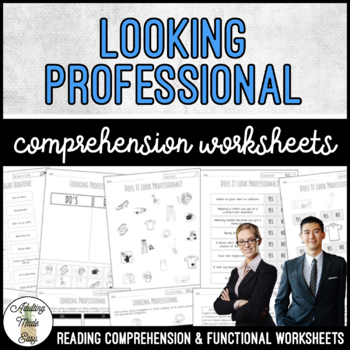 Preview of Unit 1 Looking Professional - Reading Comprehension & Functional Worksheets