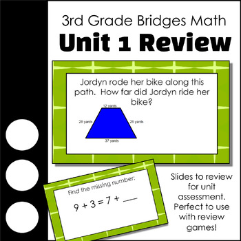 Preview of Unit 1 Math Review - 3rd Grade