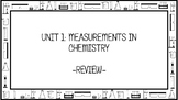 Unit 1 Measurements in Chemistry Wall Walk Review Game
