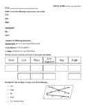 Unit #1 Notes: Points, Lines, and Planes