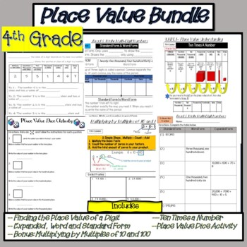 Preview of Place Value Bundle