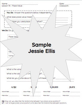 Preview of Unit 1: Place Value, Operations and Expressions - FULL UNIT