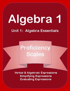 Preview of Unit 1 Proficiency Scales