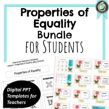 Preview of Unit 1 Properties of Equality Presentation | Google Slides & Graphic Organizers