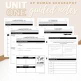 Unit 1: Student Guided Notes - AP Human Geography