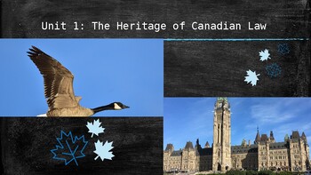 Preview of Unit 1: The Heritage of Law in Canada (CLU3M: Understanding Canadian Law)