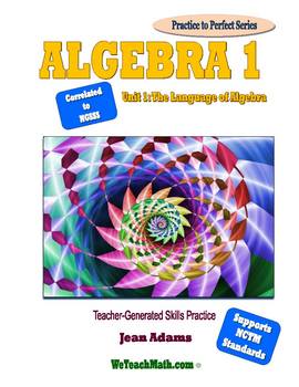 Preview of Algebra 1: The Language of Algebra