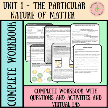 Preview of Unit 1: The Particle Theory of Matter (Editable)