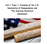 Unit 1 Topic 1 Assessment: Declaration of Independence and