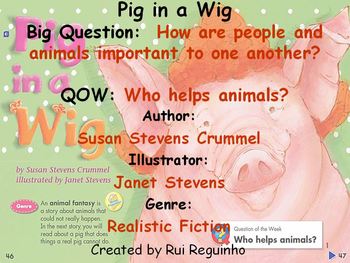 Preview of Unit 1 Week 2 - Pig in a Wig - Lesson (Versions 2013, 2011, and 2008)