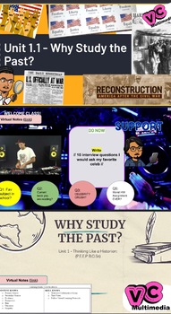 Preview of Unit 1 - Why Do We Study History & Thinking Like A Historian