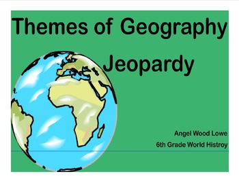 Preview of Unit 1 World History - Jeopardy Game (Places) SmartBoard Game