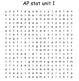 Unit 1 ap statistics wordsearch