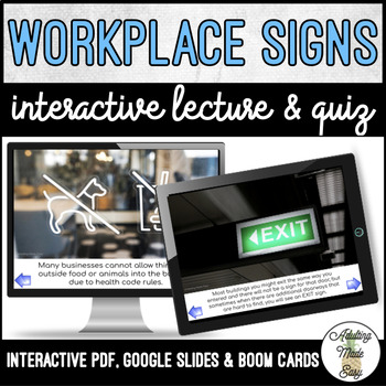 Preview of Unit 10 Workplace Signs - Digital Interactive Lecture