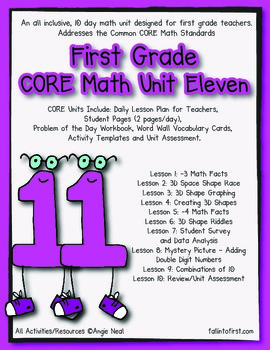 Preview of First Grade CORE Math Unit 11