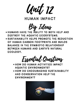 Preview of Unit 12: Human Impact on Aquatic Ecosystems